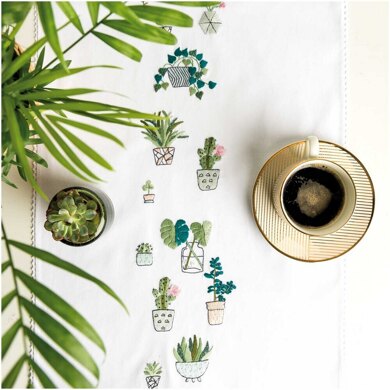 Rico Cacti Table Runner Embroidery Kit (40 x 150 cm)