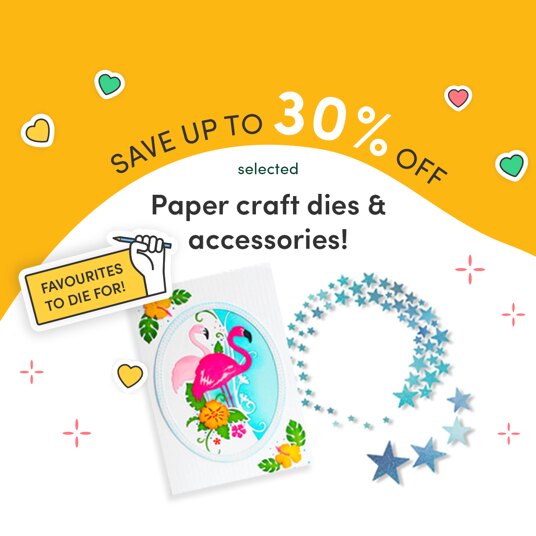 Up to 30 percent off the new 2022 paper craft favourites!