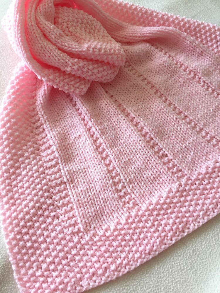 Easy Baby Blanket Reversible Design Knitting Pattern By Daisy Gray Knits