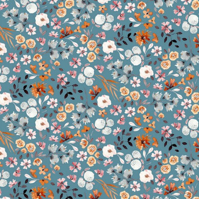 Poppy Fabrics - Digital Flowers 2 Jersey