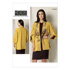 Vogue Misses' Tulip Banded-Sleeve Jacket V1493 - Paper Pattern, Size LRG-XLG-XXL