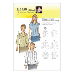 Butterick Misses'/Women's Blouse B5538 - Sewing Pattern