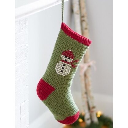 Cross Stitch Christmas Stockings in Bernat Super Value