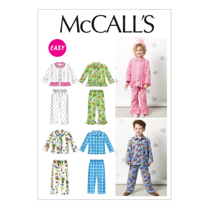 McCall's Toddlers'/Children's Tops and Pants M6458 - Sewing Pattern