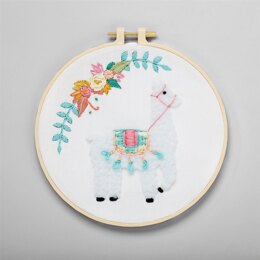 Simply Make Llama Printed Embroidery Kit