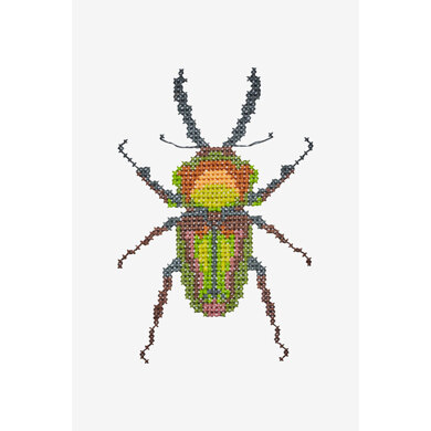 Beetle in DMC - PAT0387 - Downloadable PDF