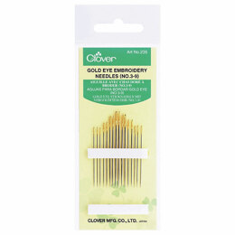 Clover Embroidery Needles Sizes 3-9
