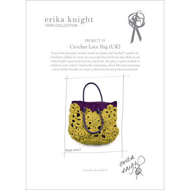 Crochet Lace Bag in Erika Knight Maxi Wool