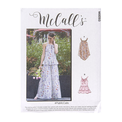 McCall's Misses' Tops M8093 - Sewing Pattern