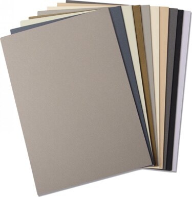 Sizzix Textured Cardstock Sheets A4 60/Pkg - Assorted Colors-Neutrals