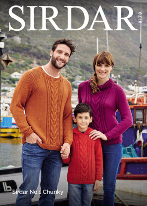 Jumpers in Sirdar No.1 Chunky  - 8178 - Downloadable PDF