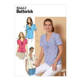 Butterick Misses' Top and Tie B6662 - Sewing Pattern