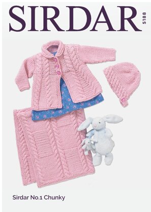 Coat & Accessories in Sirdar No.1 Chunky  - 5188 - Downloadable PDF