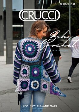 1642 Boho Crochet Jacket