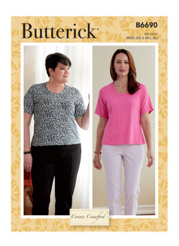 Butterick Misses'/Woman Top B6690 - Sewing Pattern