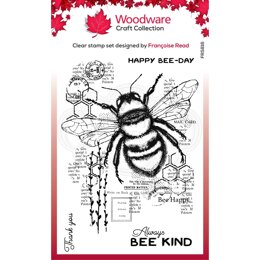 Woodware Francoise Read Clear Singles Bee Kind Clear Stamp 4in x 6in