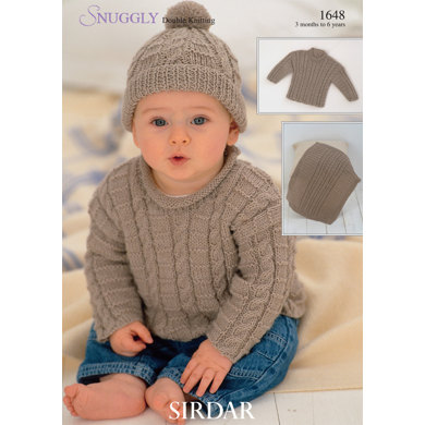 Sweaters, Blanket and Hat in Sirdar Snuggly DK - 1648 - Downloadable PDF