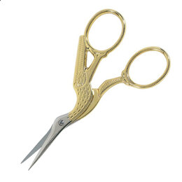Gingher Gold-Handled Stork Embroidery Scissors