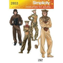 Simplicity Adult Costumes 2853 - Paper Pattern, Size A (XS,S,M,L,XL)
