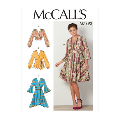 McCall's Misses' Tops and Dresses M7892 - Sewing Pattern
