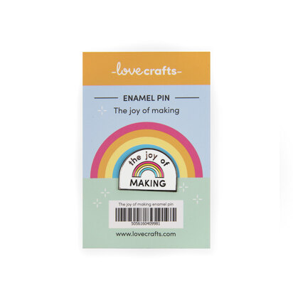 LoveCrafts Enamel Pin Badge  - The Joy of Making