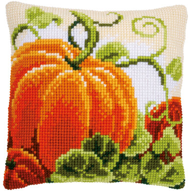 Vervaco Pumpkins Cushion Cross Stitch Kit - 40cm x 40cm