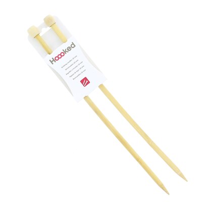 Hoooked Bamboo Knitting Needles Single Point Needle 40cm (16") (1 Pair)