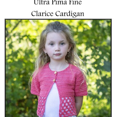 Clarice Cardigan in Cascade Yarns Ultra Pima Fine - FW230 - Downloadable PDF