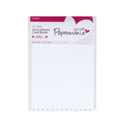 Papermania A6 Cards/Envelopes Scalloped (12pk 300gsm)