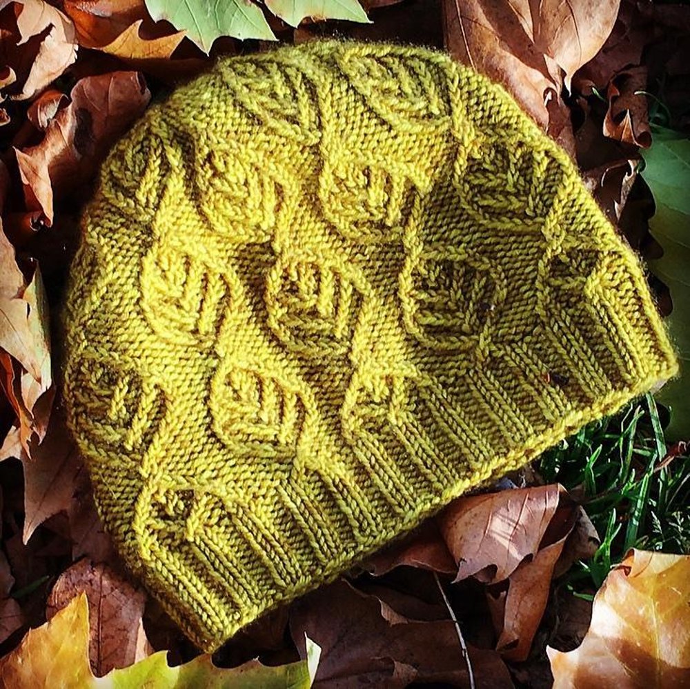 Golden Birch Beanie Knitting pattern by Catherine Waterfield