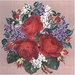 Ellen Maurer-Stroh Roses & Lilacs Bouquet - EMS087 -  Leaflet