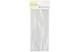 Wilton Clear Party Bags With Ties - Pack of 25