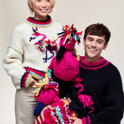 Made with Love - Tom Daley Flaming Elvis Knitting Kit