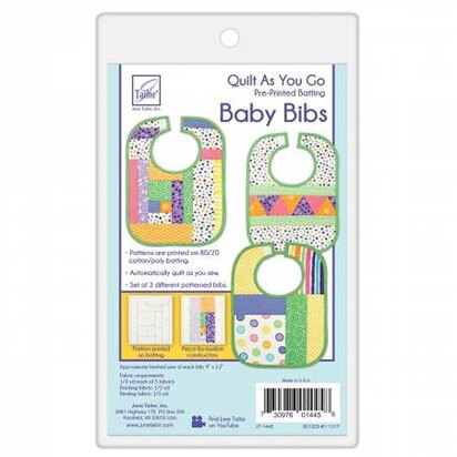 June Tailor Inc Quilt As You Go Baby Bibs 3 pack