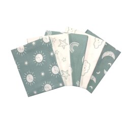 Craft Cotton Company The Sky Above FQ Bundle - The Sky Above Grey
