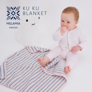 "Ku-Ku Blanket" - Afghan Crochet Pattern For Babies in MillaMia Naturally Soft Merino by MillaMia
