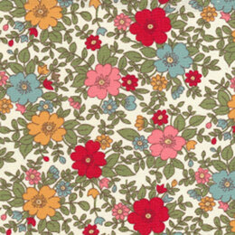 Rose & Hubble Cotton Poplin Printed - Floral Red