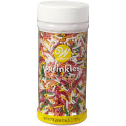Wilton Rainbow Jimmies Sprinkles, 6.25 oz.