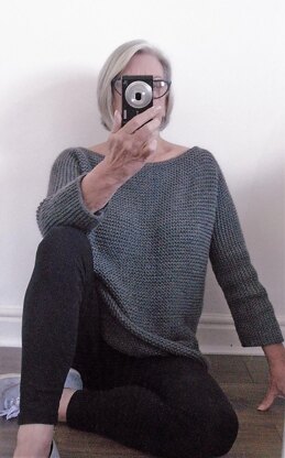 Aran Garter Stitch Tee Sweater