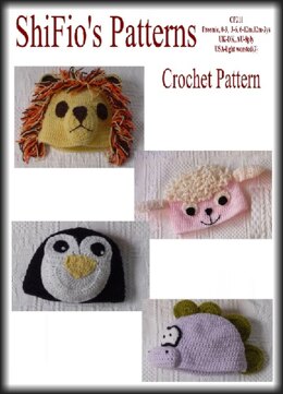 Crochet Pattern baby child animal hats UK & UAS Terms #211