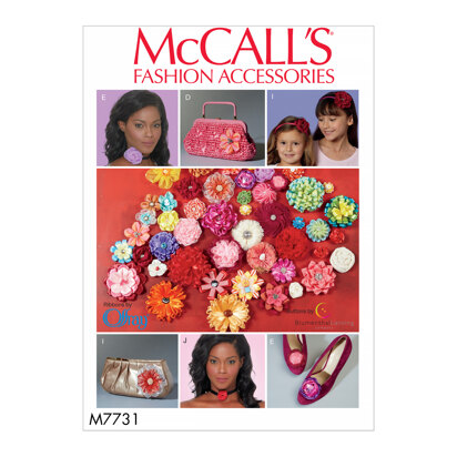McCall's Ribbon Flowers M7731 - Paper Pattern All Sizes In One Envelope