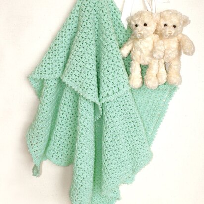 Crochet Baby Blanket in Bernat Baby Sport
