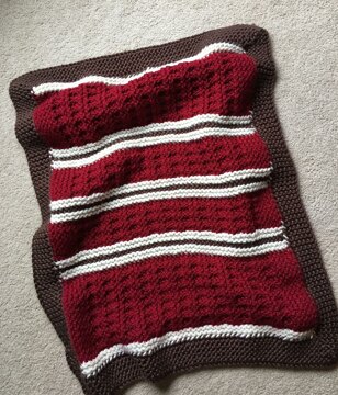 Knitting loom blanket for beginners