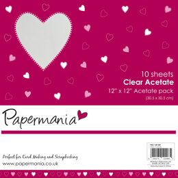 Papermania 12 x 12 Acetate (10pk) - Plain