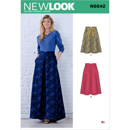 New Look N6642 Misses' Raised Waist Skirts 6642 - Paper Pattern, Size 8-10-12-14-16-18-20