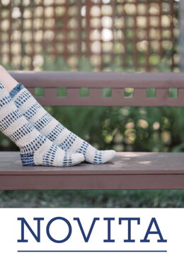 Icecle Colourwork Socks in Novita 7 Veljestä & 7 Veljestä Korpi - Downloadable PDF
