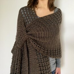 Crochet Wrap Pattern: Gorgeous Gathered Wrap