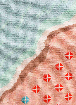 We Are Knitters Petit Point Miami Beach Cross Stitch Kit - 43 x 28 cm