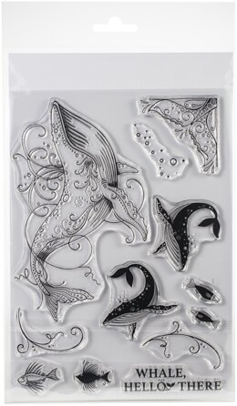 Creative Expressions Pink Ink Designs A5 Clear Stamp Set - Whale