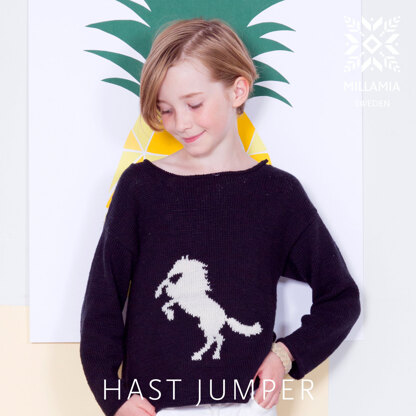 "Hast Jumper" - Sweater Knitting Pattern in MillaMia Naturally Soft Cotton